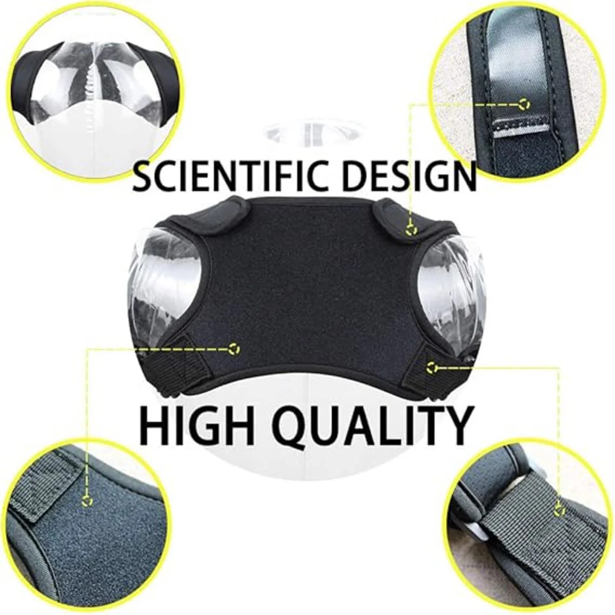 Posture Corrector Back Support, Adjustable Non-Slip for Daily Use (Black)