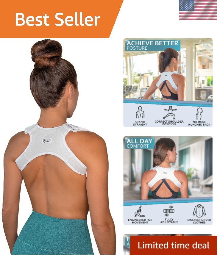 Elegant Back Posture Corrector for Neck Hump Relief – Adjustable & Discreet