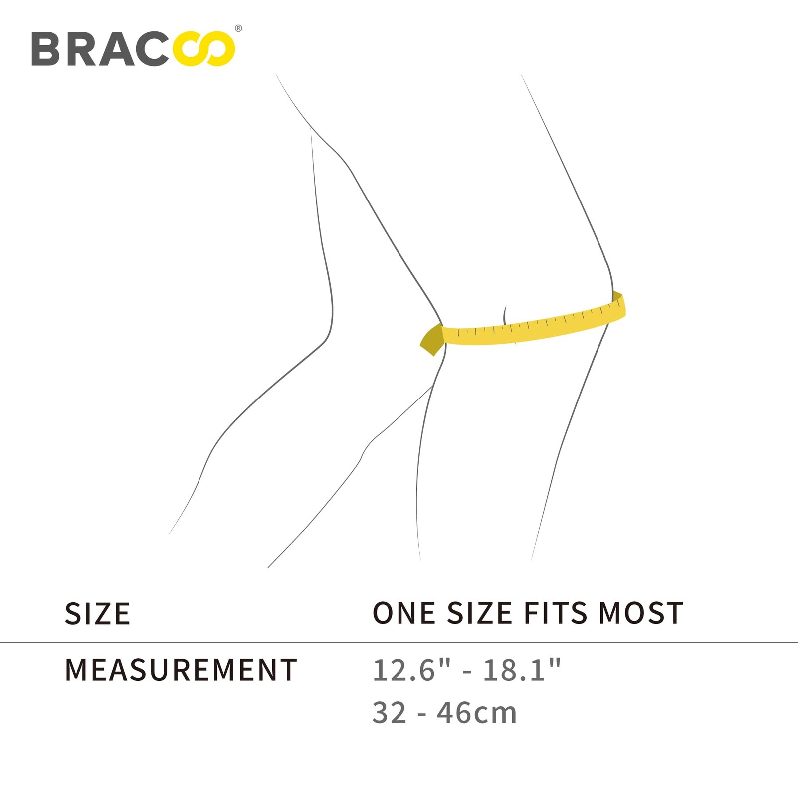 Bracoo Adjustable Compression Knee Patellar Pad Tendon Support Sleeve Brace For