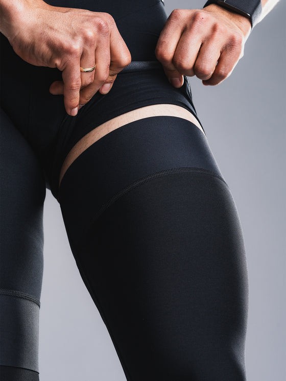 Fusion TEMPO Knee Warmer Compression Cycling Running Thermal Sports Sleeve Black