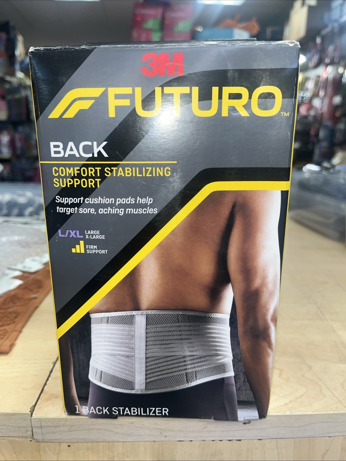 Futuro Brace Back Adjustable Large L – XL Cushion Pads Open Box