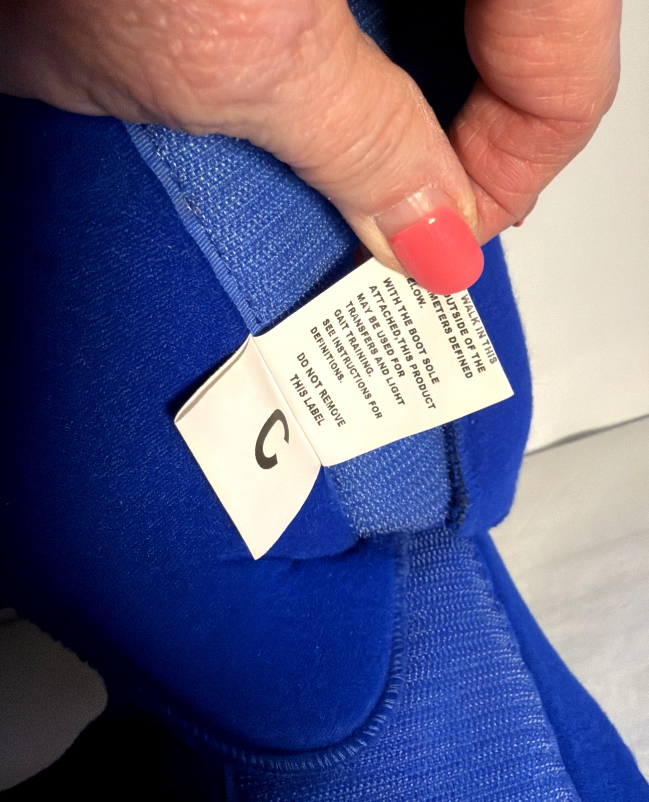DeRoyal Ankle Contracture Boot VelFoam with Boot Sole Large