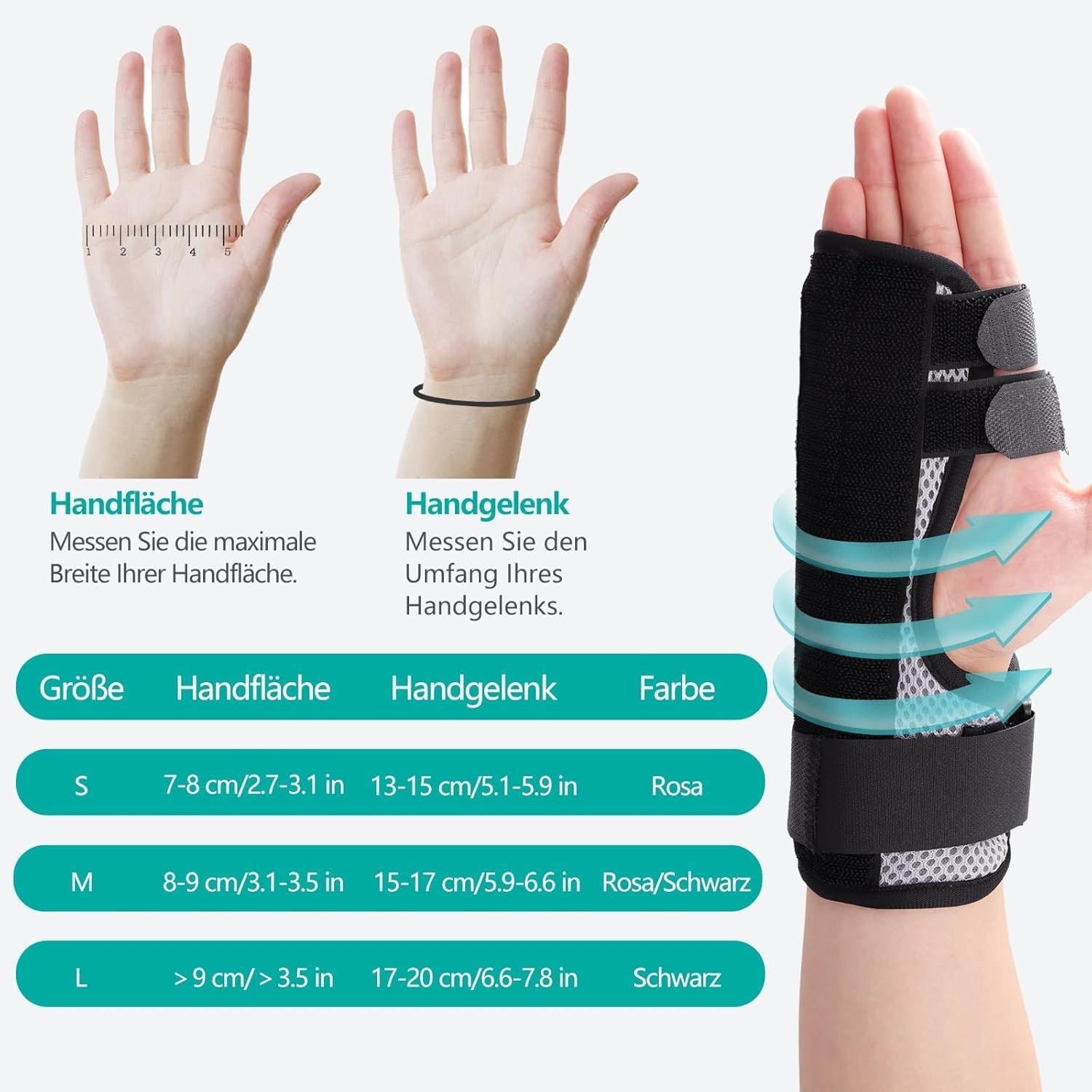 Trigger finger splint, multi-finger support, adjustable wrist support