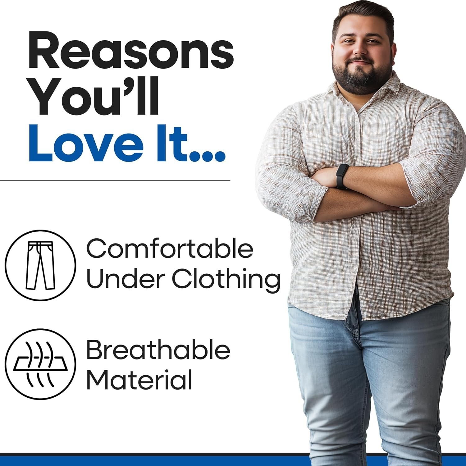 Breathable Hip Brace for Plus Size Sciatica Relief – Lightweight & Comfortable