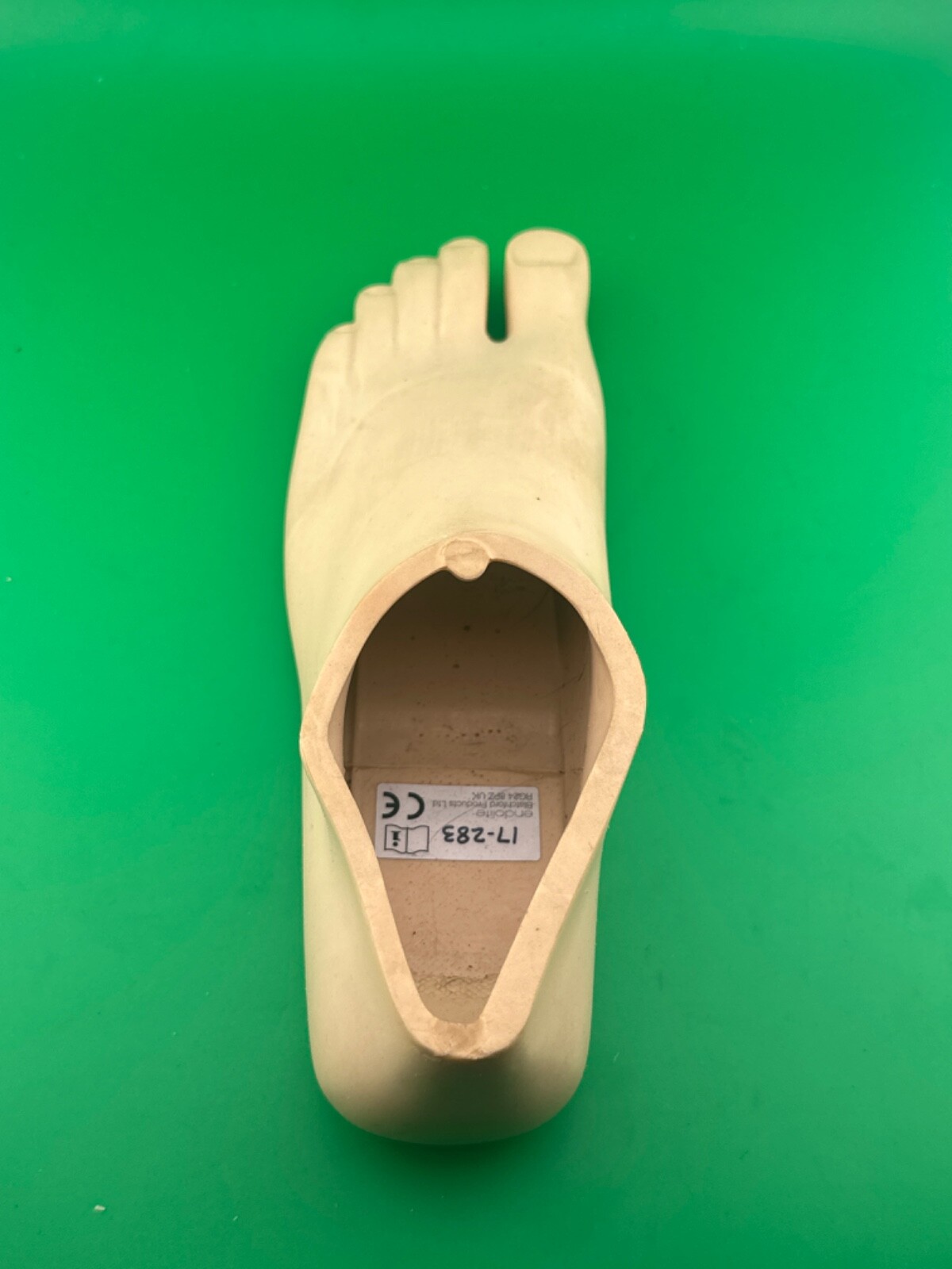 Prosthetic footshell foot shell, left. Endolite blatchford avalon shell, sz 24cm