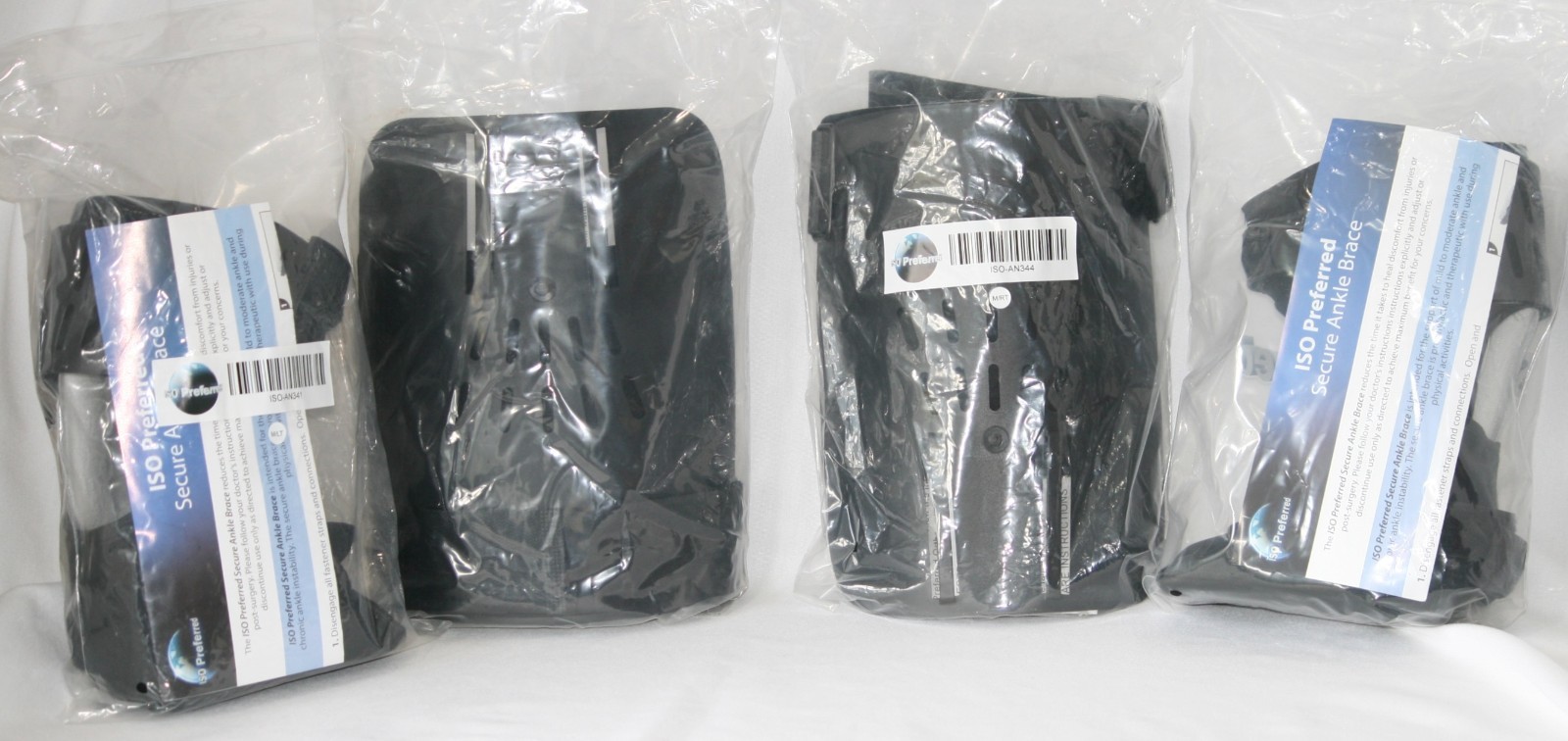 ISO Preferred Secure Ankle Brace II Size Medium Right Foot and Left Foot AN35x