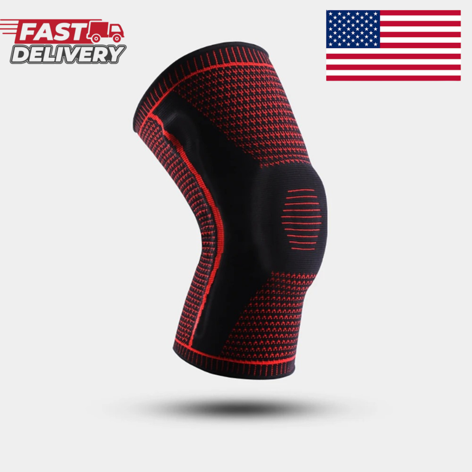 Knee Sleeves Compression Brace Support Sport Joint Injury Pain Arthritis Relief