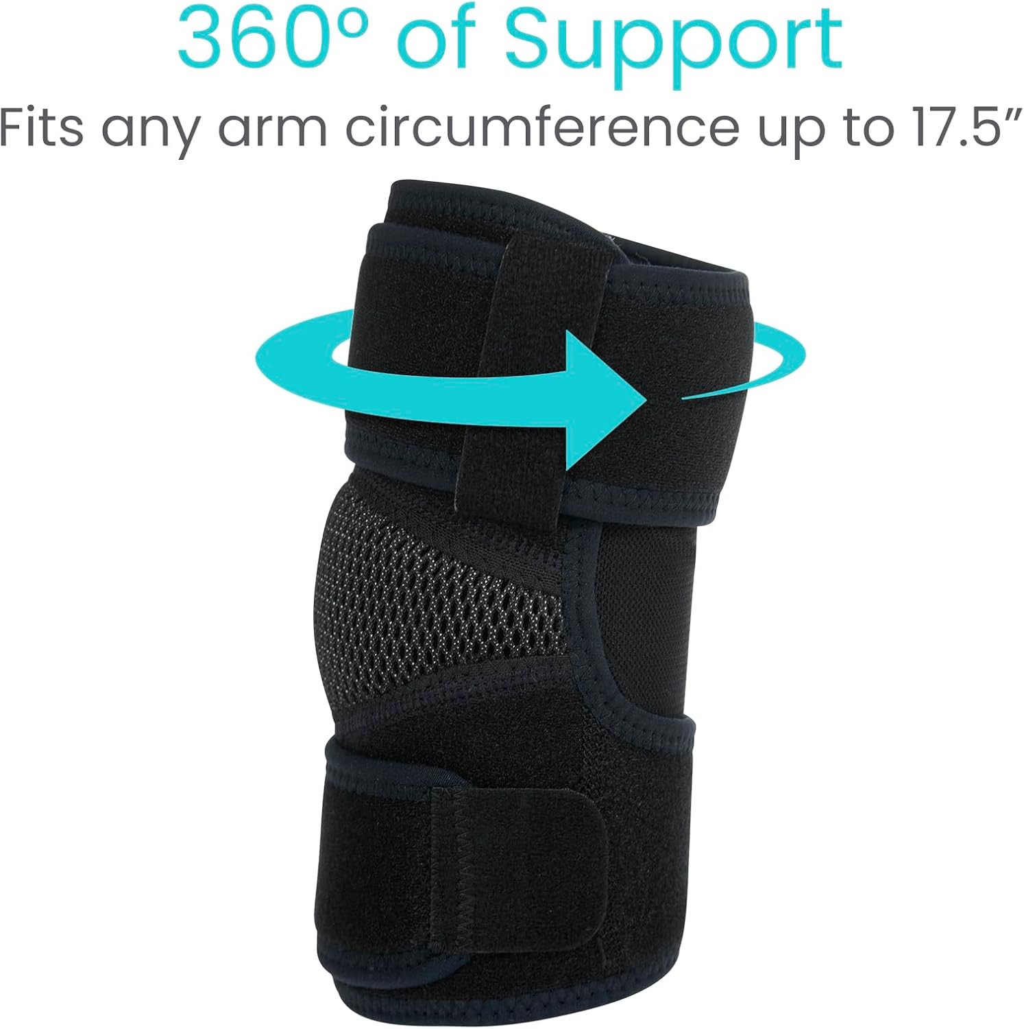 Elbow Brace – Tennis Compression Sleeve – Wrap for Golfers, Bursitis, Left or Ri