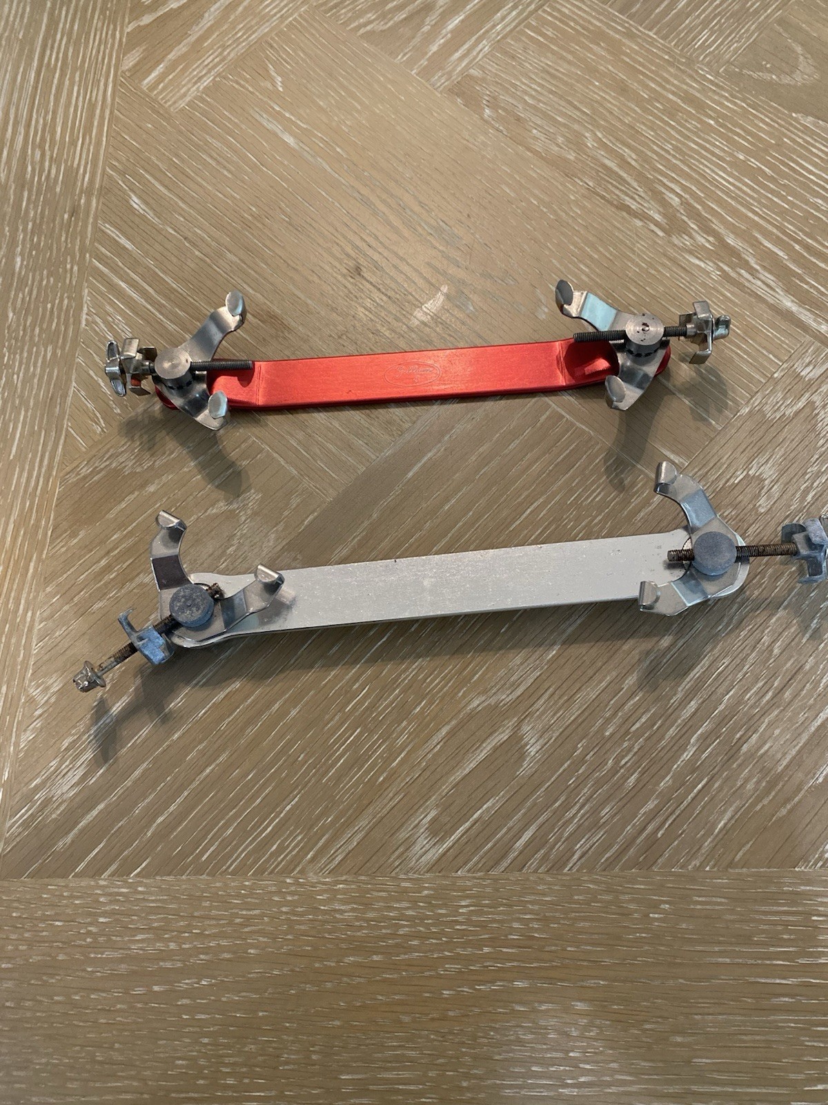 Two Fillauer / Denis Brown Orthopedic Foot Leg Deformity Corrective Bar Devices