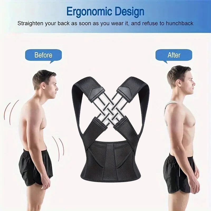 Adjustable Posture Corrector Back Brace | Full Spine Support for Men & Women