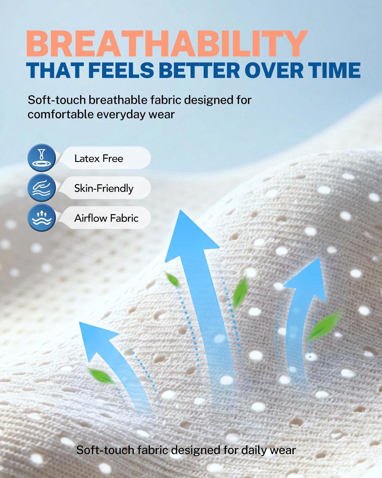 Fitomo Wrist Brace with Soft-Touch Fabric, Breathable Compression L/XL, Nude