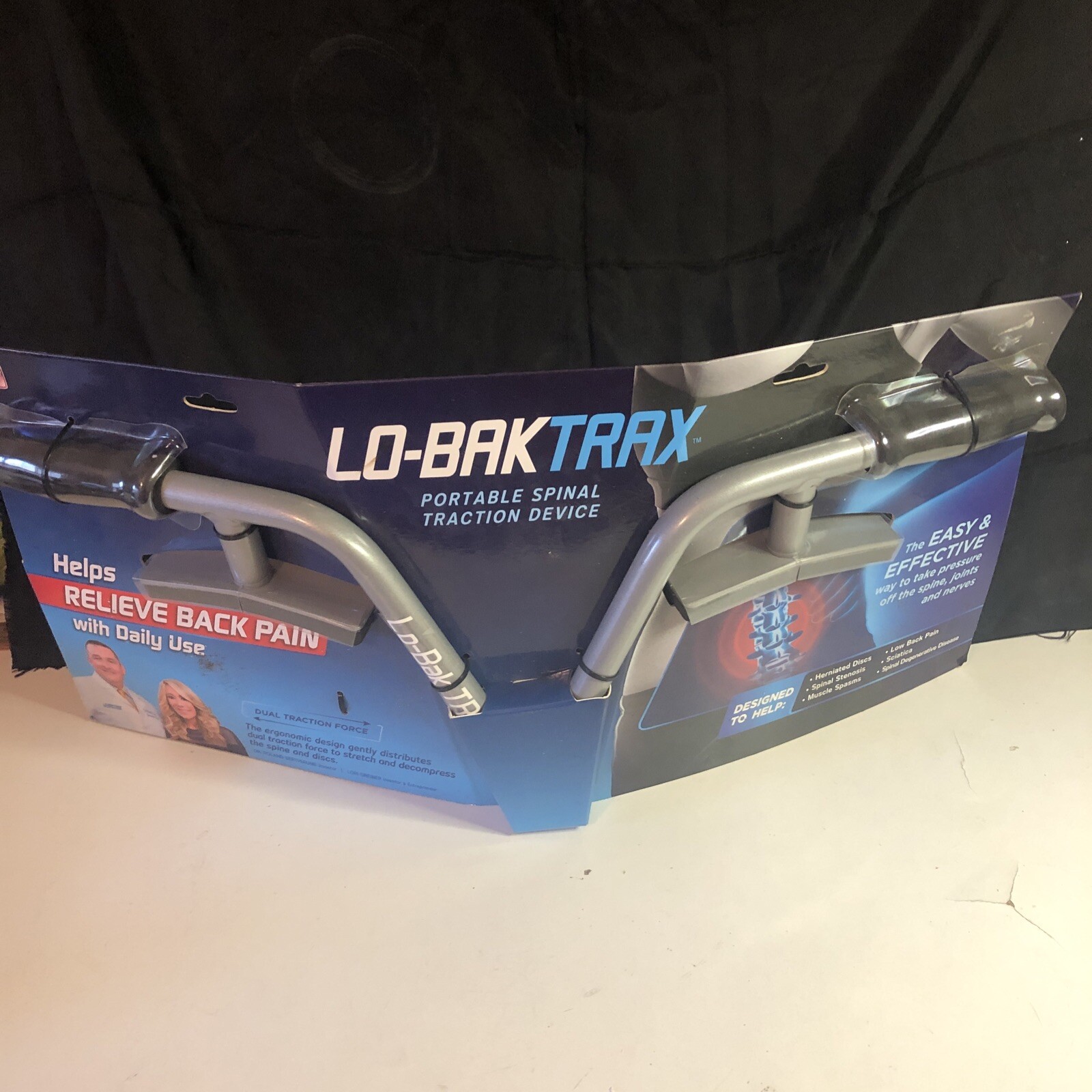 Lo-Bak Trax Portable Spinal Traction Device Relieves Back Pain NEW