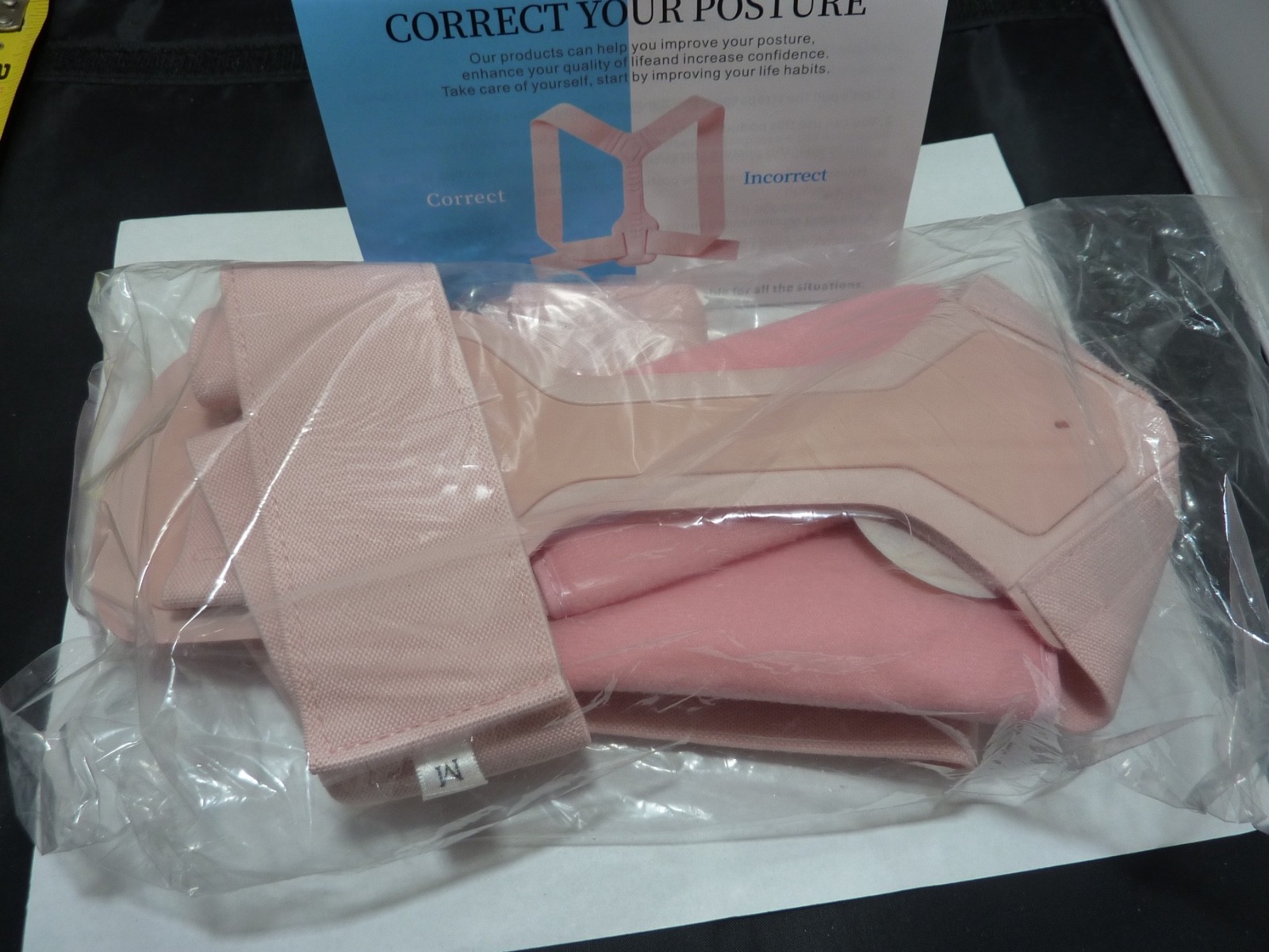 Wnieyo Womens Size M 31-36 Pink Posture Corrector NEW