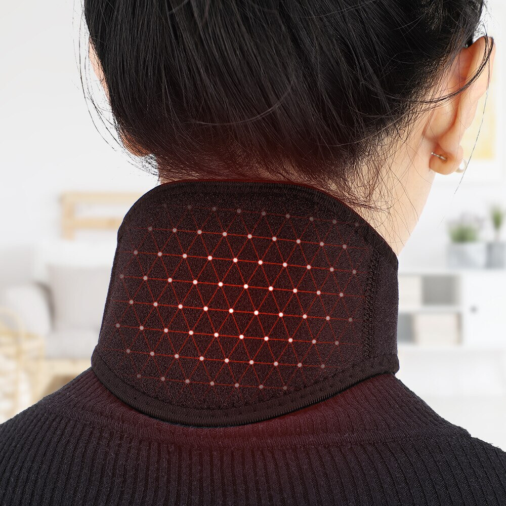 Magnetic Self-heating Neck Brace Support Tourmaline Infrared Therapy Pain Relief