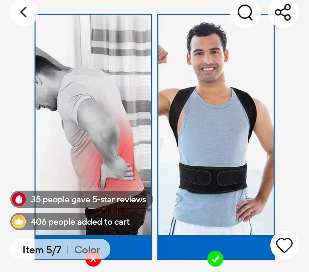 Correction belt Posture Corrector Back Posture Brace Adjustable Back Trainer