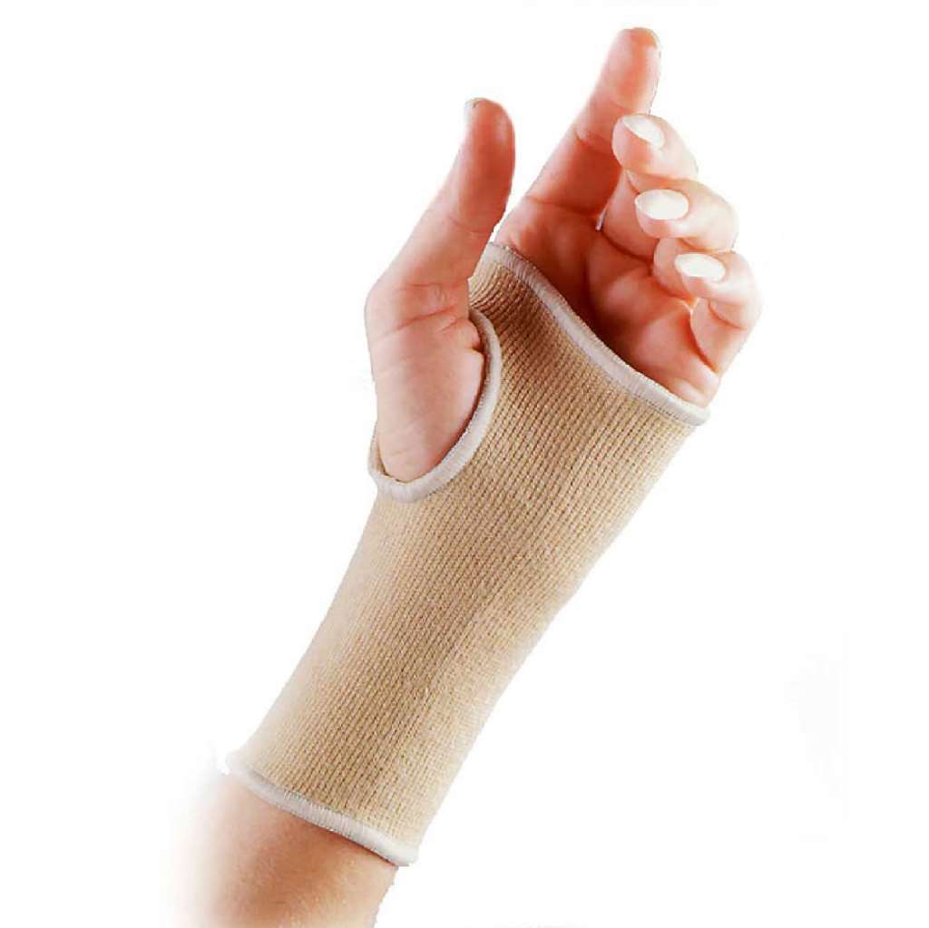 FLA Orthopedics Hospital Grade Wrist Support Elastic Pullover Beige Small
