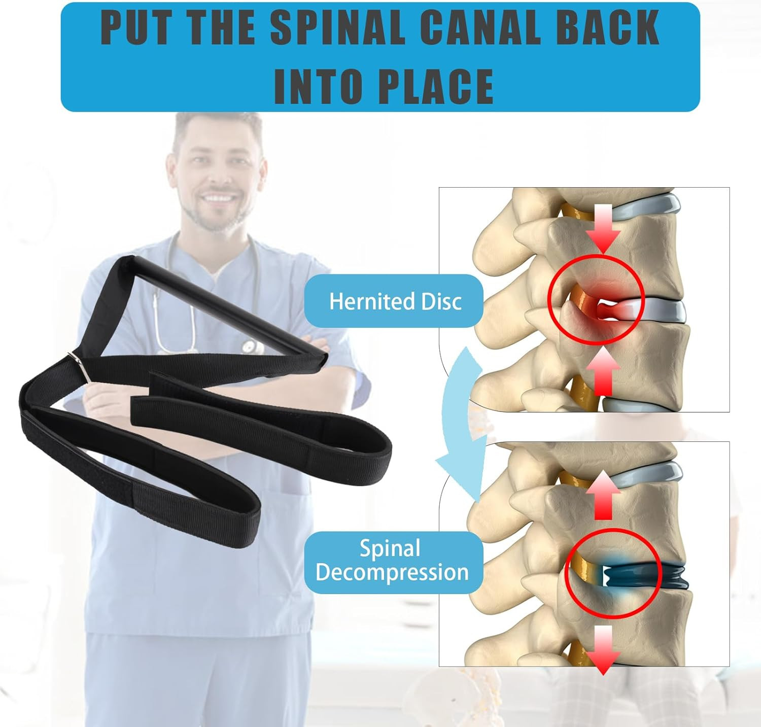 Y Neck Strap Chiropractor Pull Device,Neck Stretcher Strap,Neck Strap Cervical T