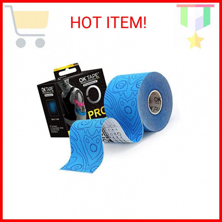 OK TAPE PRO Kinesiology Tape, 2inch x Long Roll 16ft Free Cut Tape, Elastic Athl