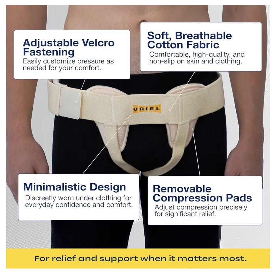 Uriel Ref59d Hernia Belt Single or Double Sided Small