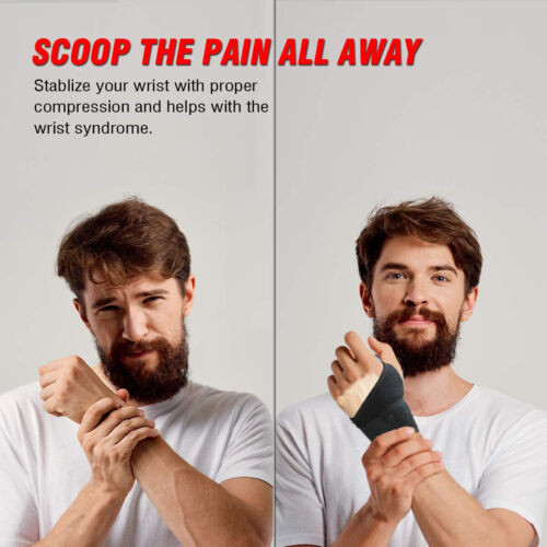 Wrist Hand Brace Support Carpal Tunnel Sprain Arthritis Gym Splint Left / Right