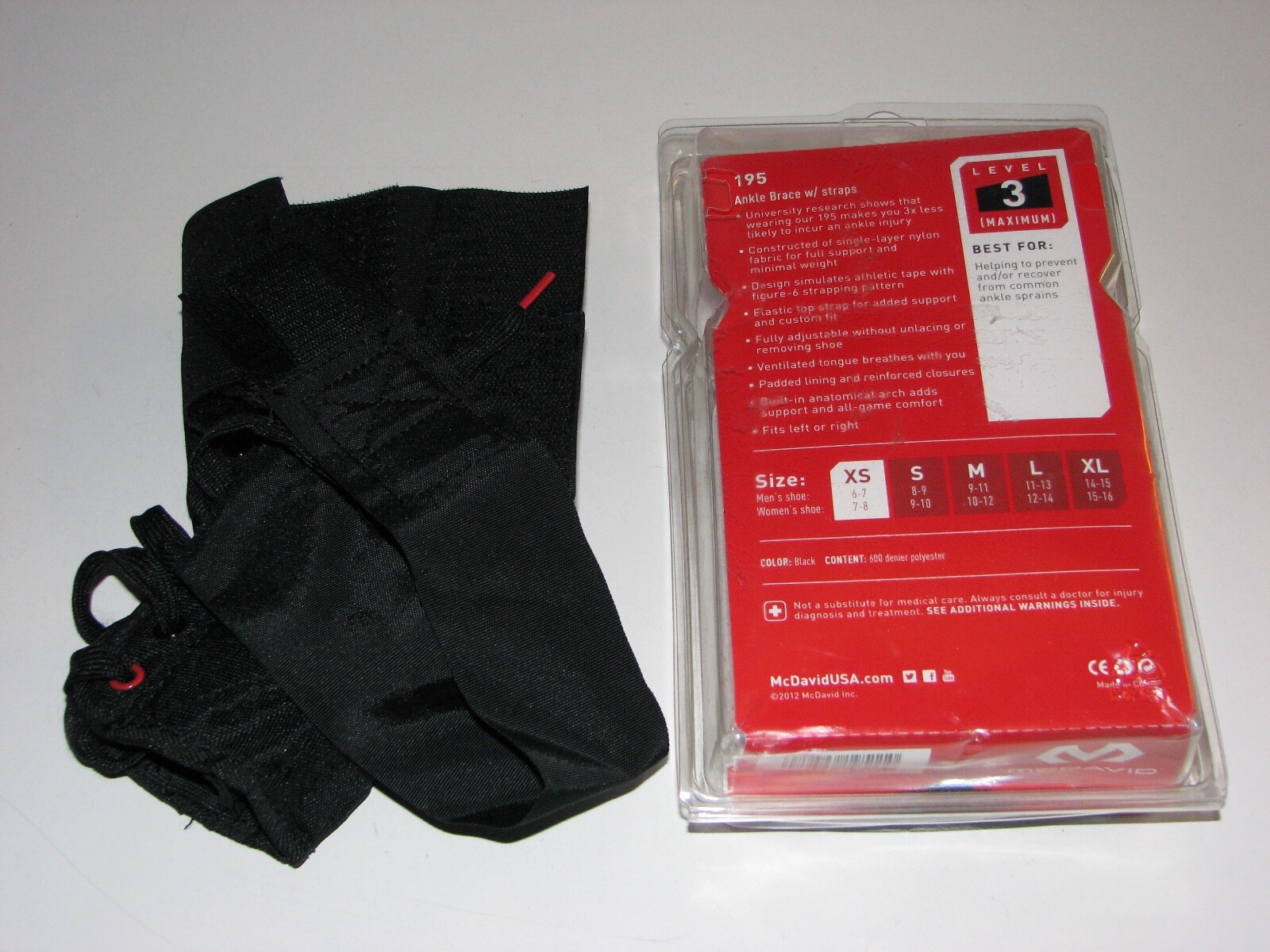 Mcdavid 195 Ankle Brace size XS