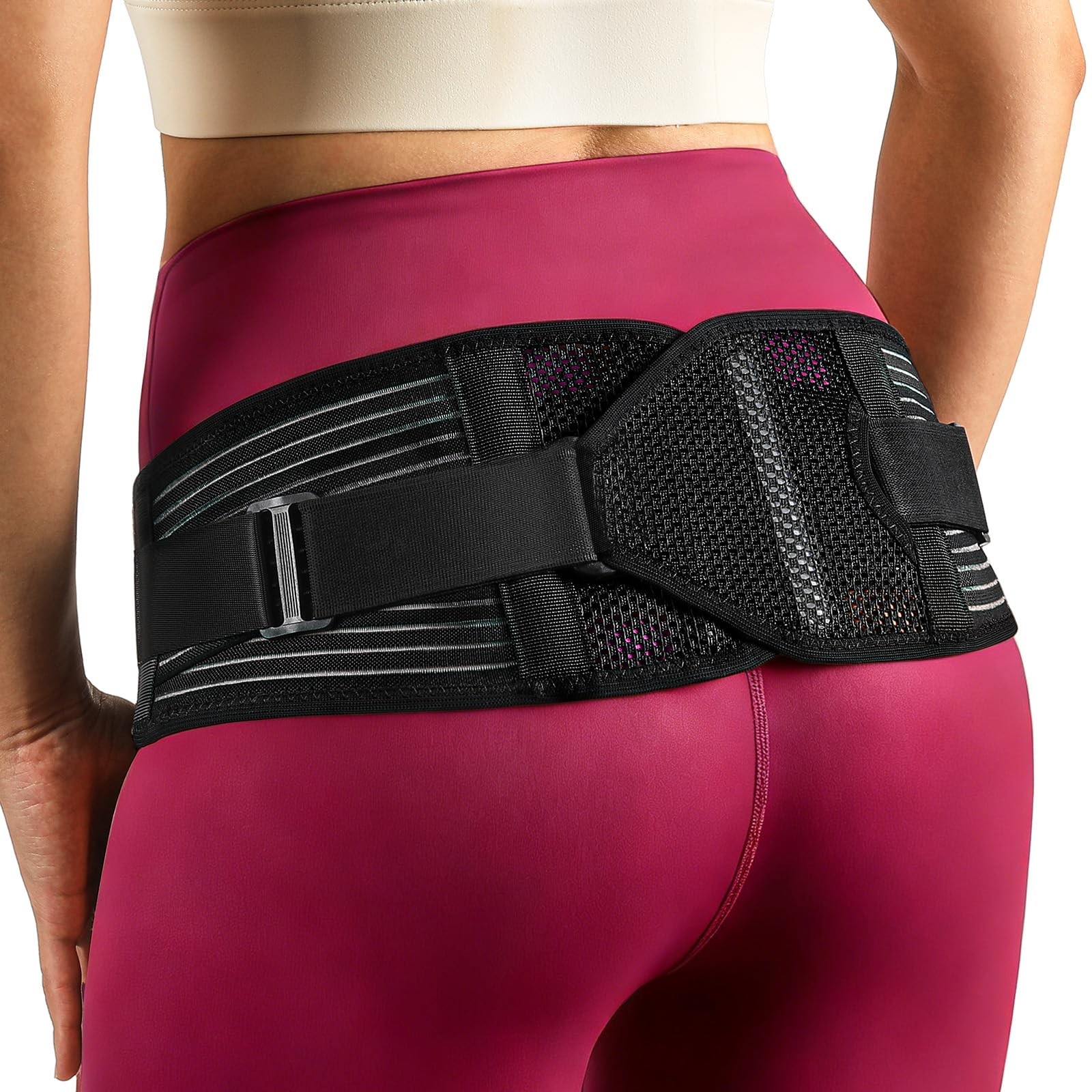 Fitomo SI Joint Hip Brace X-Shape Compression For Pelvic Stability, L BR11B