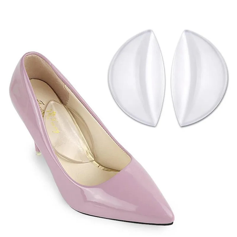 2PCS Clear Silicone Gel Arch Support Shoe Inserts Foot Wedge Cushion Pads Pain R