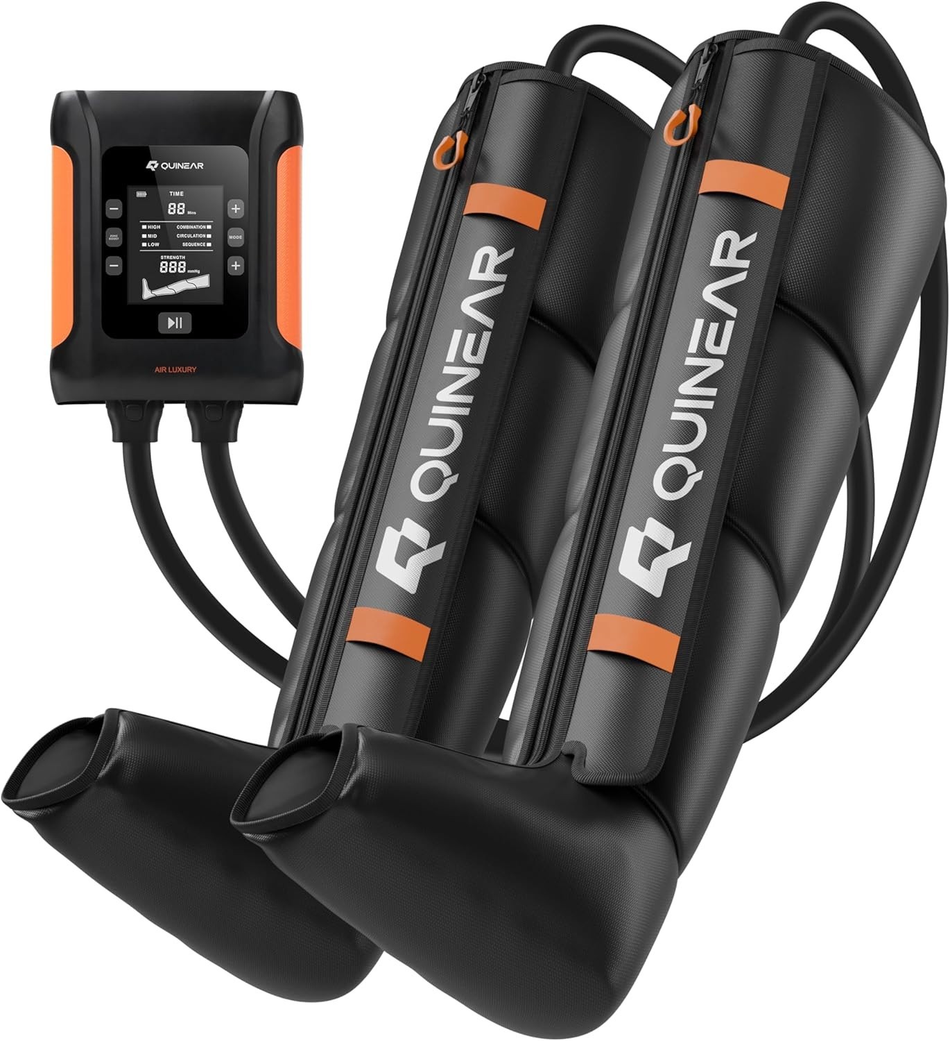 QUINEAR Professional Leg Recovery System, Cordless Air Compression( Large)