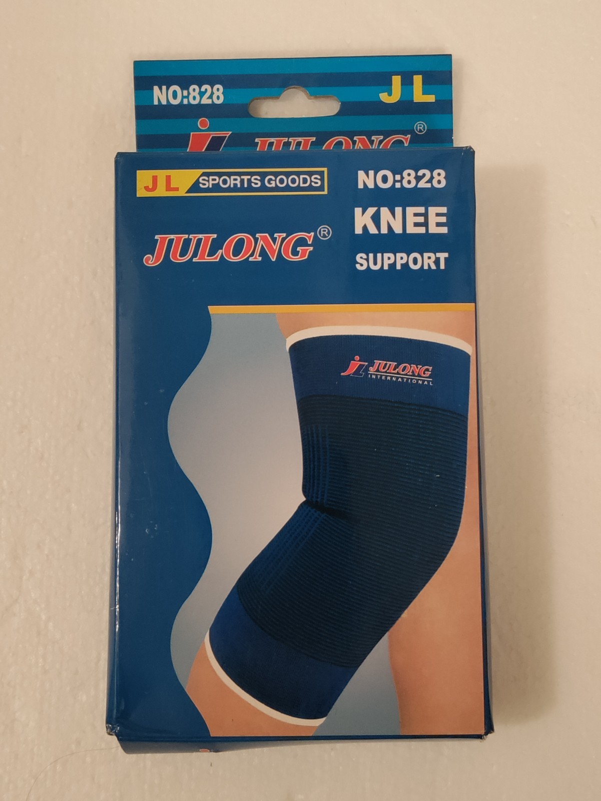 Support Knee Brace No:828 Black One Size Easy to Wear Washable New In Box Julong