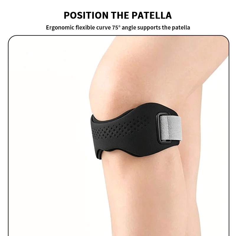 Silicone Patella Knee Strap – 2 Pcs Stabilizer Guard For Sports Activity & Gym