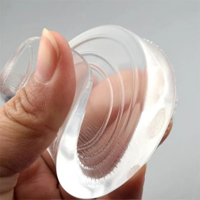 Silicone Gel Height Increase Insole Heel Lifting Inserts Shoe Foot Care Protecto