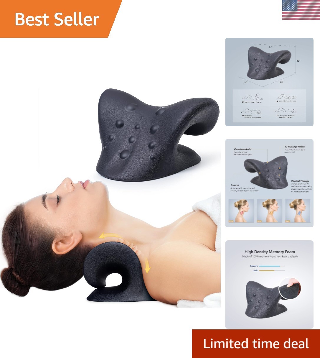 Neck Stretcher for Neck Pain Relief, Neck and Shoulder Relaxer Cervical Tract…