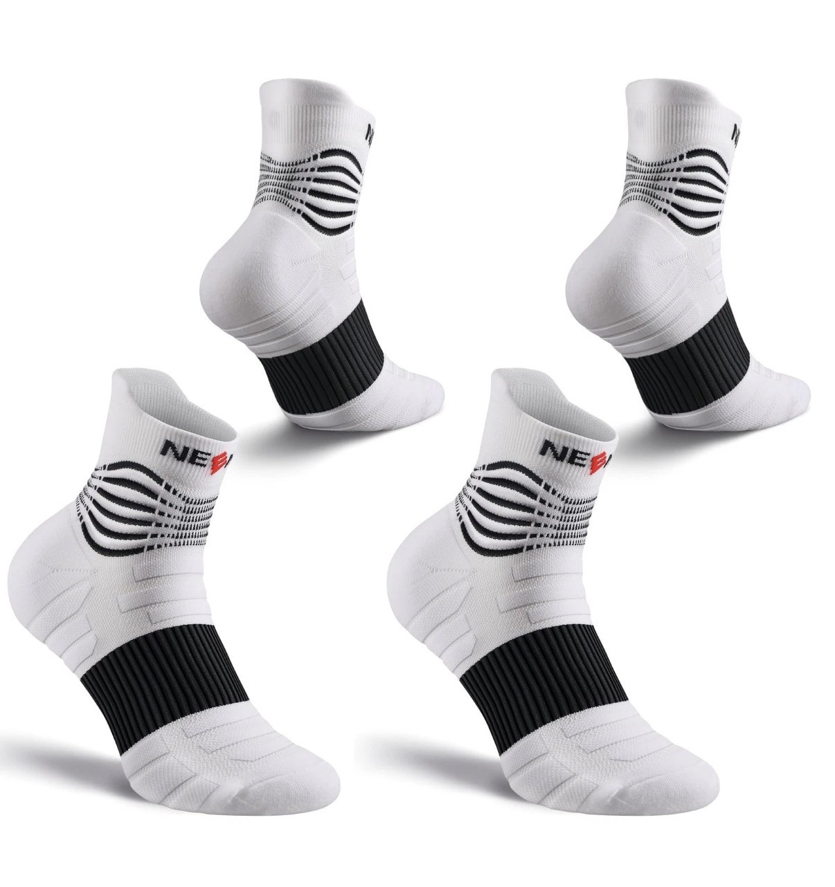 Compression Socks for Women & Men Circulation—2 Pairs, Ankle Compression Stoc…