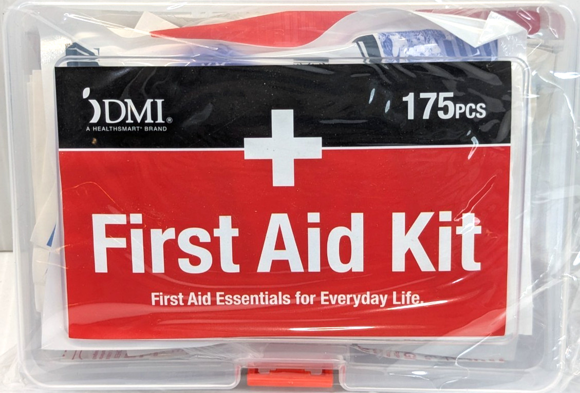 DMI First Aid Kit 175 Pieces Brand New Sealed Compact Car Home Office