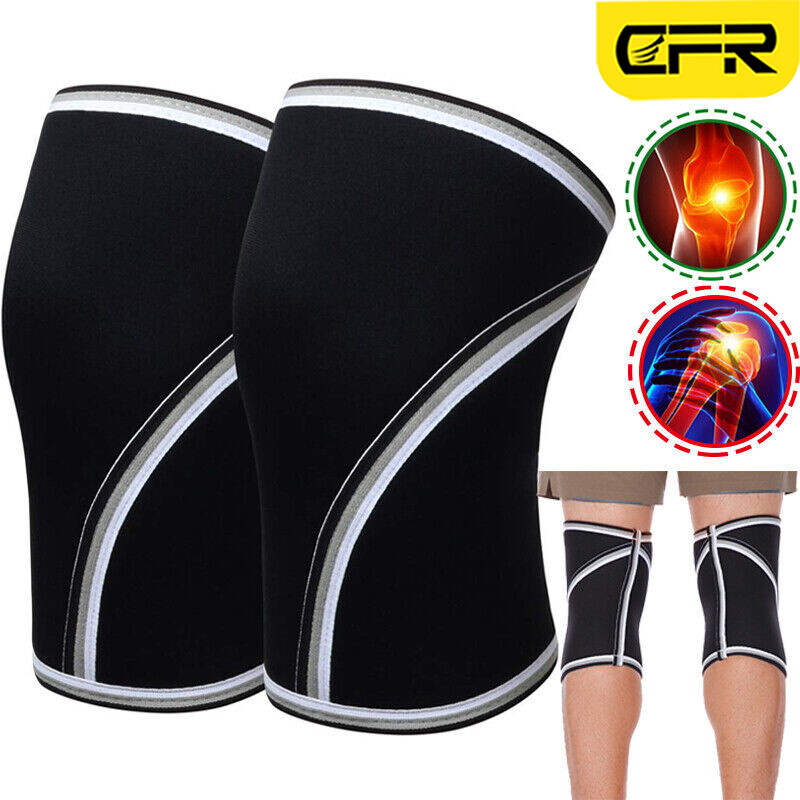 Compression Knee Sleeves Support Weightlifting 7mm Neoprene Sleeve Squats Brace