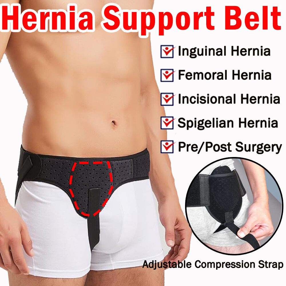 Inguinal Hernia Support Belt Men Women Left/Right Post Surgery Groin Truss Brace