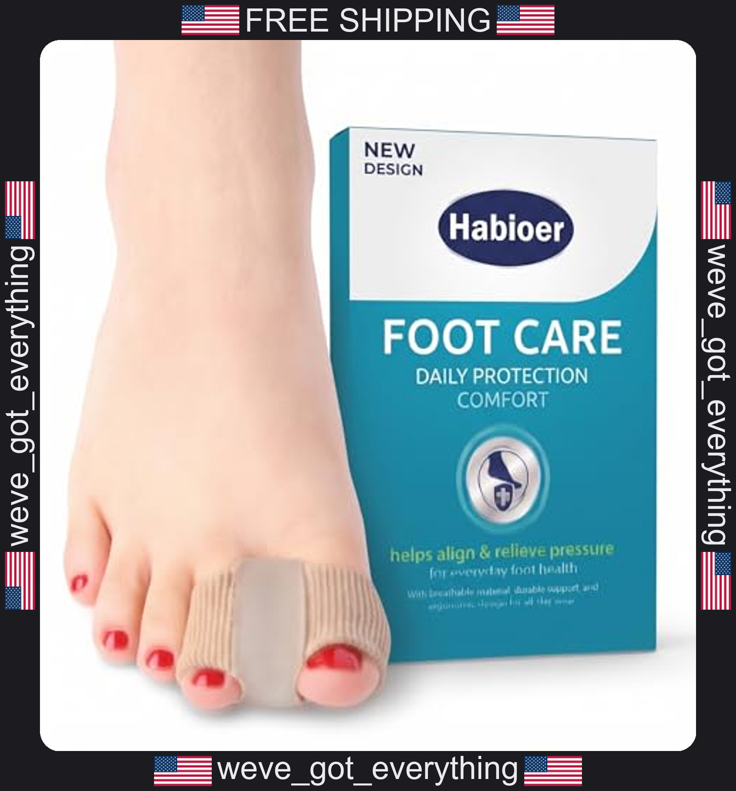 Unisex Toe Separators for Bunion Relief and Alignment