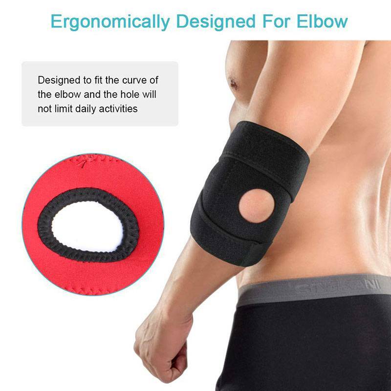 Elbow Support Adjustable Tennis Brace Padded Compression For Arthritis Pain MEN