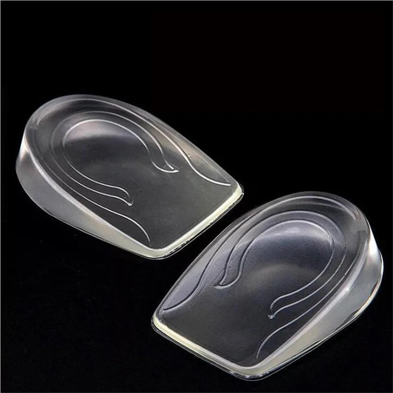 Silicone Gel Height Increase Insole Heel Lifting Inserts Shoe Foot Care Protecto