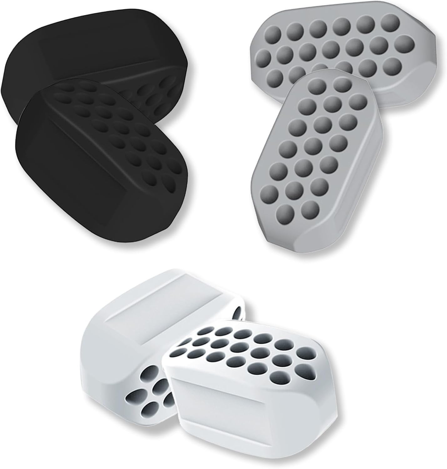 Jawline Exerciser for Man and Woman 3 Resistance Levels (6 pcs) BPA Free Silicon
