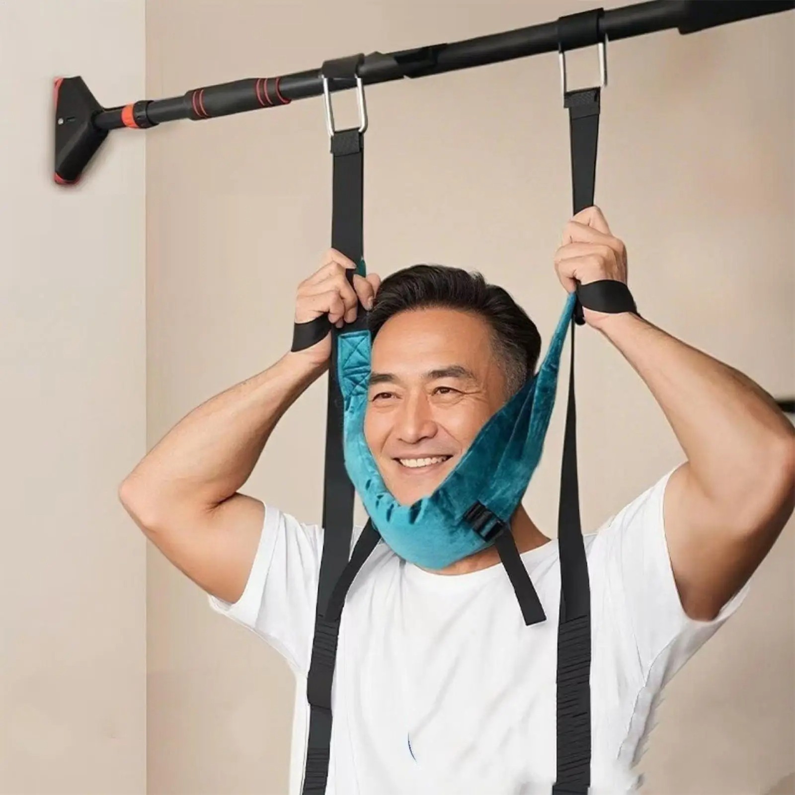 Adjustable Cervical Neck Traction Device Portable Neck Stretcher for Adults