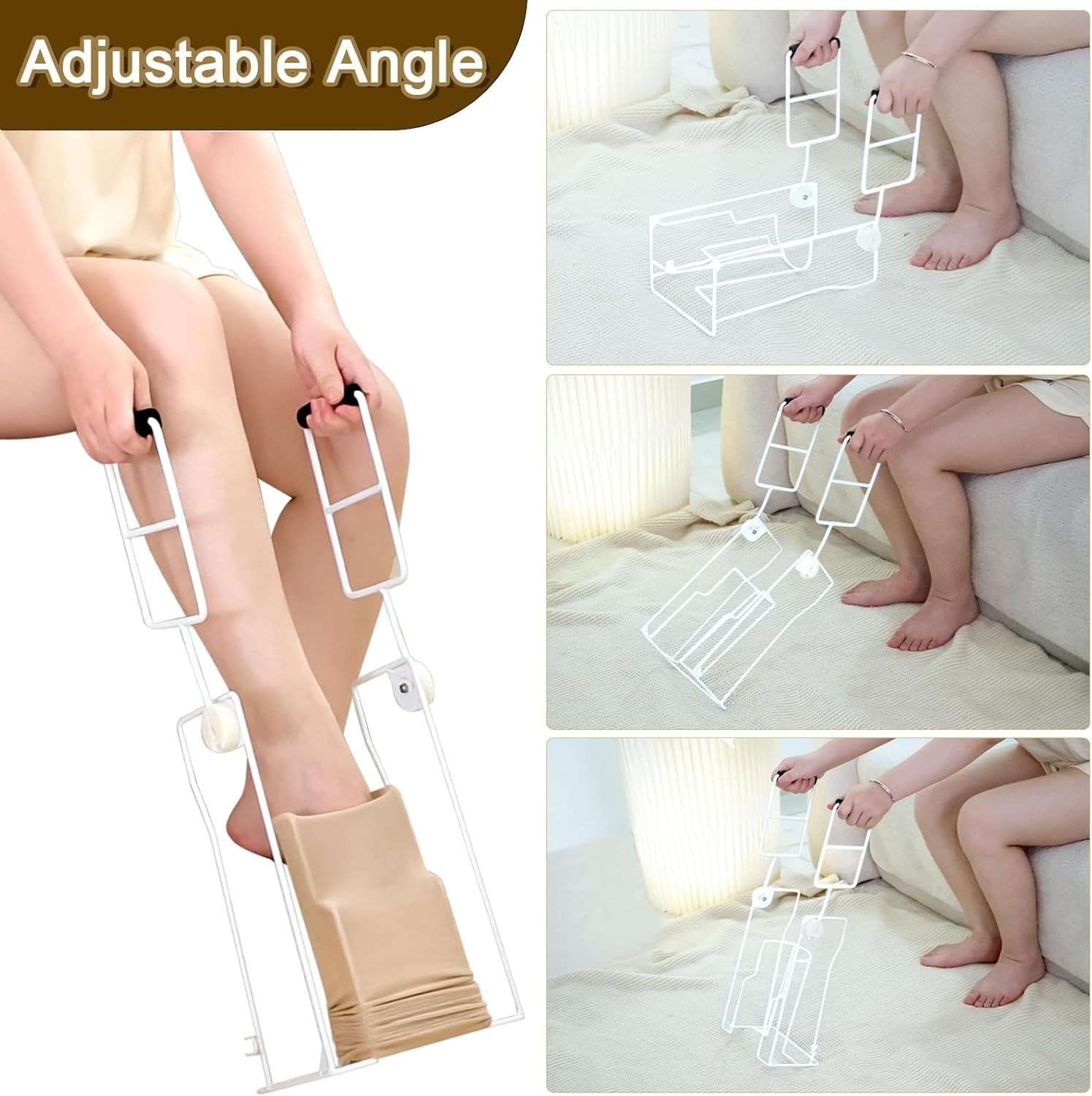 Upgraded Compression Sock Aid Device with Extended Handle, Compression Sock D…