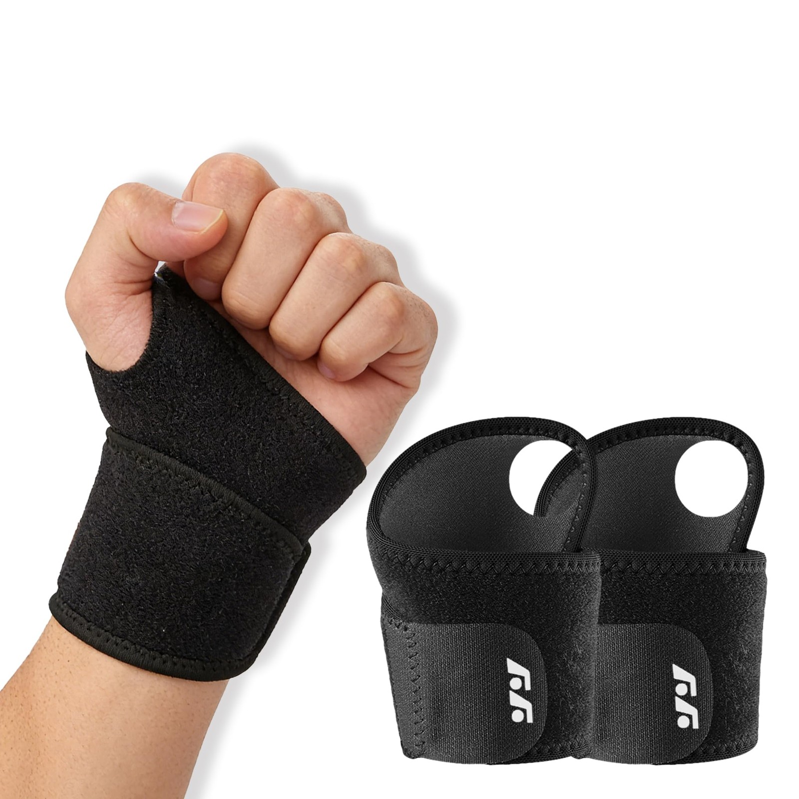 Wrist Support Brace Neoprene Wraps Thumb Loops Right Left Hand Protector Sport