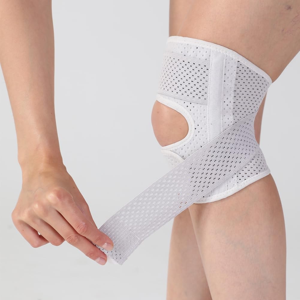 Outdoor sports adjustable compression knee patellar pad tendon support sleeve…