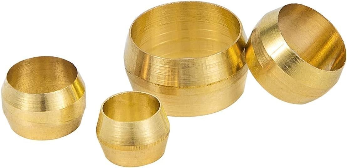 Complete 210-Piece Brass Compression Fittings for Water, Oil & Gas Connections