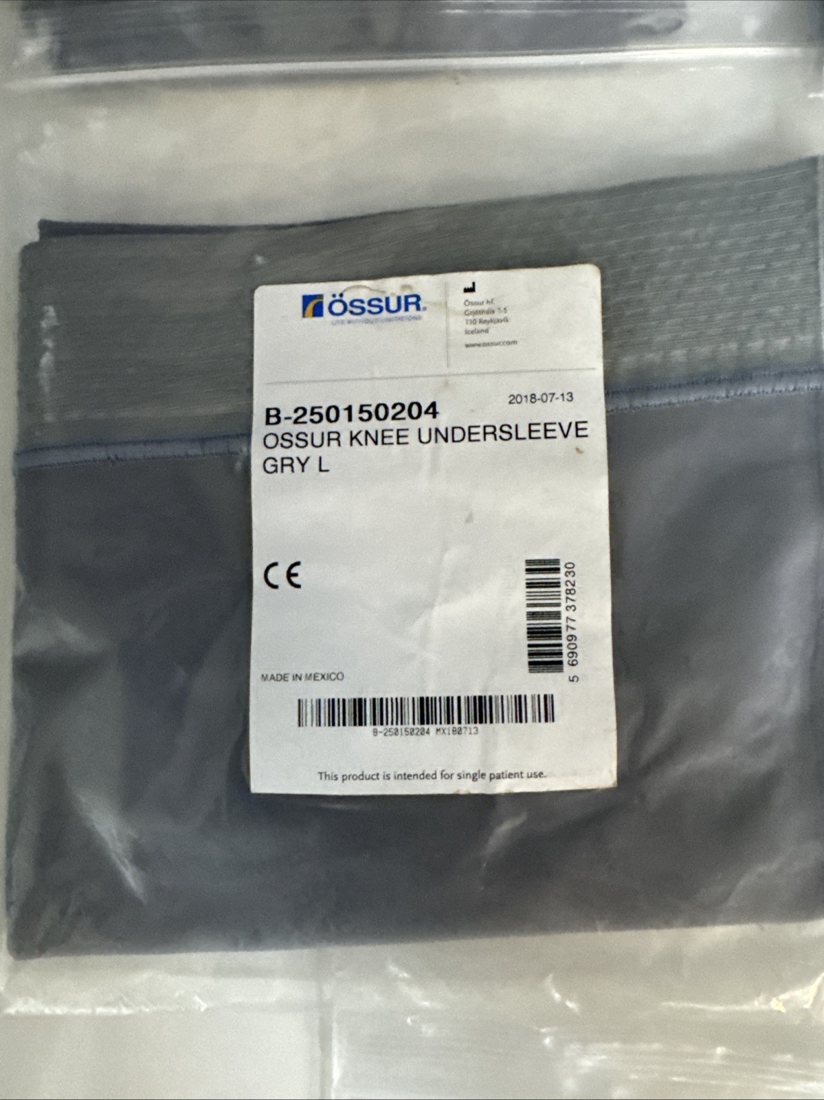 Össur Knee Brace Undersleeves (Lot of 5), Different Sizes