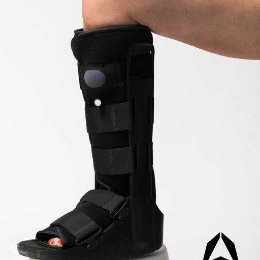 Premium Air Cam Walker Boot Ortho Foot Ankle Brace. Rocker Bottom for Easy Step