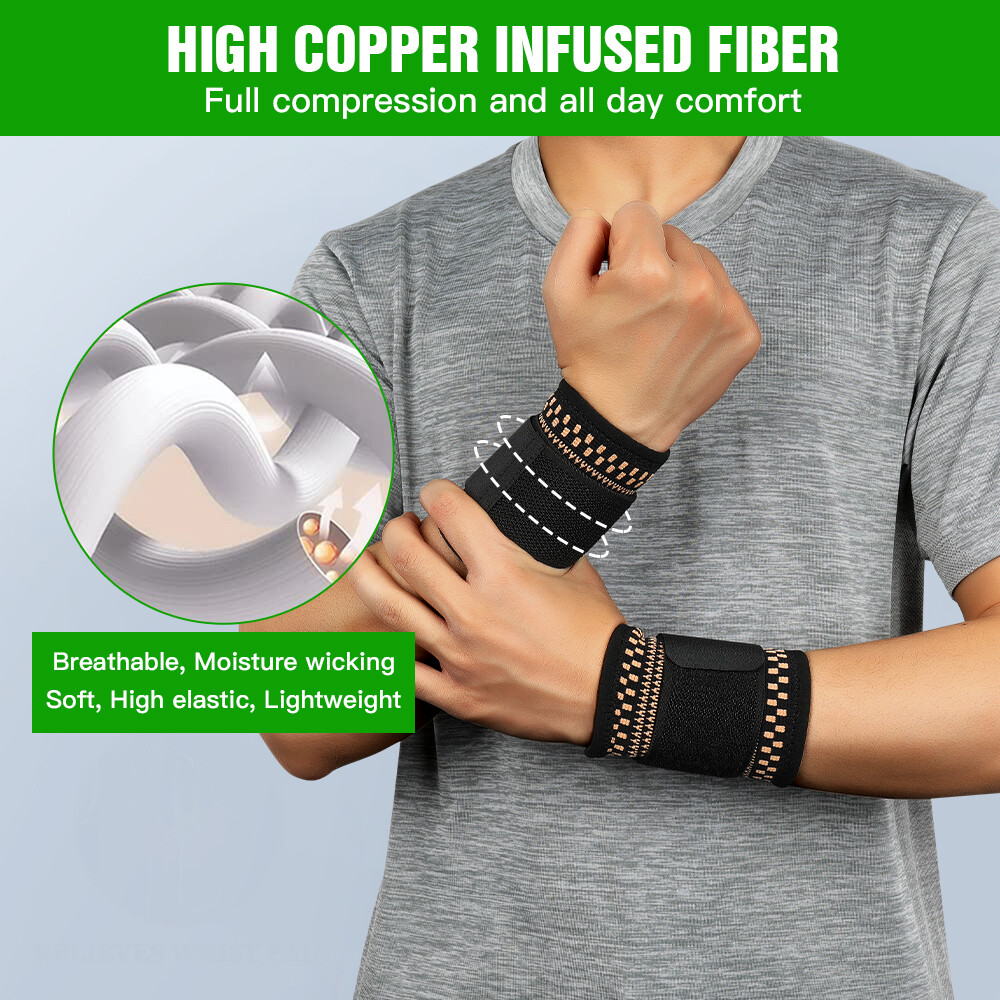 Wrist Support Hand Brace Band Wrap Adjustable Strap Sports Carpal Tunnel Bandage