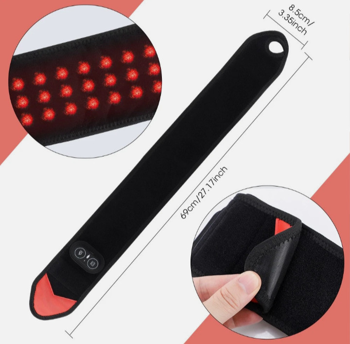 Heated Infrared Red Light Hand Wrist Arm Foot Knee Massager Cordless Pain Relief