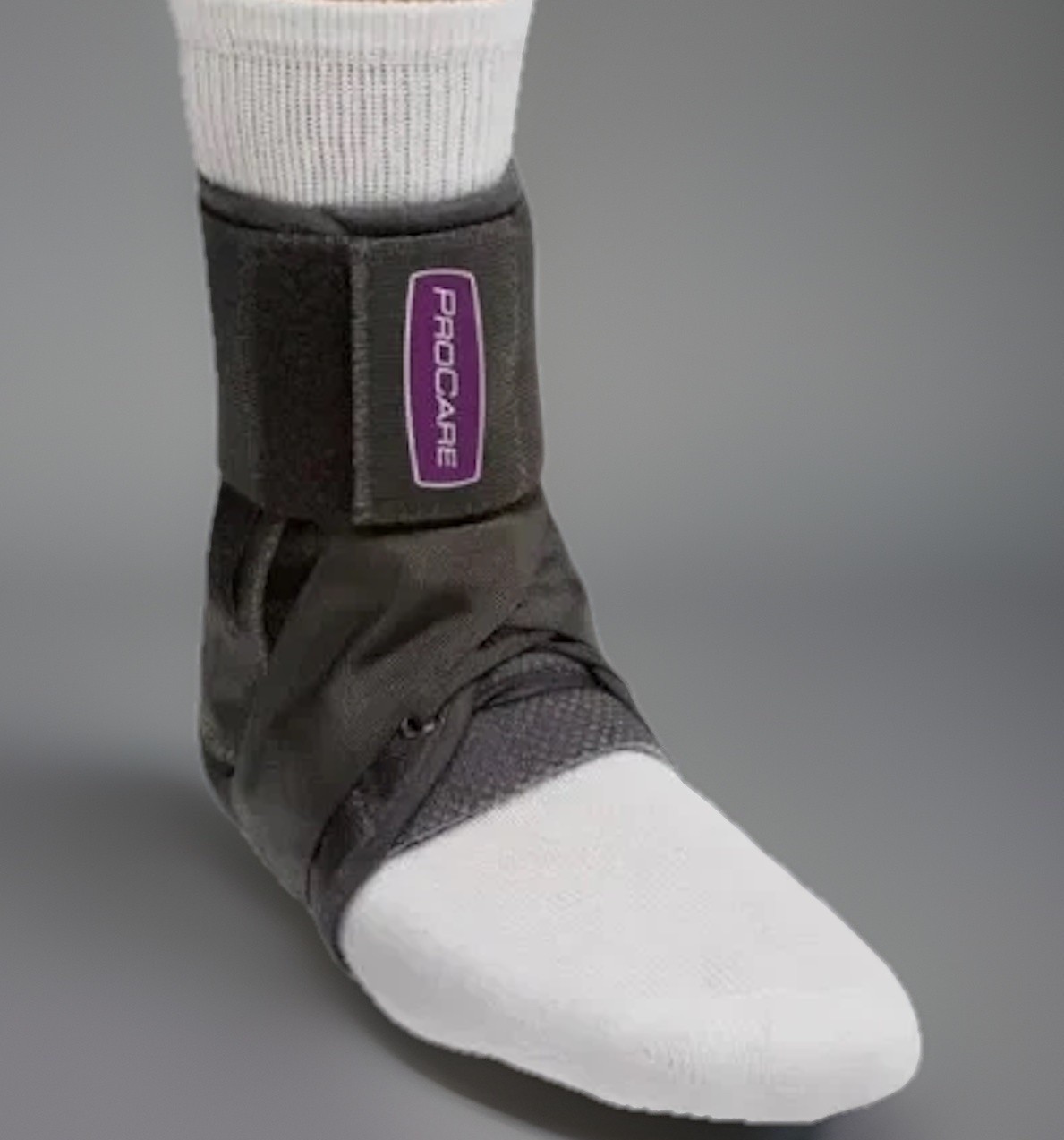 PROCARE Stabilized Ankle Support Brace, Lace-Up Figure-8 Straps, Size XXXL / 3XL